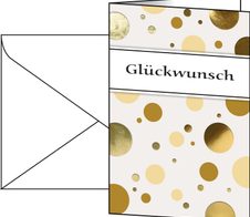 SIGEL Glückwunschkarten Golden Bubble DIN A6
