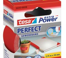 tesa Gewebebänder 38 mm x 2.75 m rot