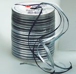 PRÄSENT Geschenkband Raffia-Pearl 3 mm x 50 m schwarz/grau/silber