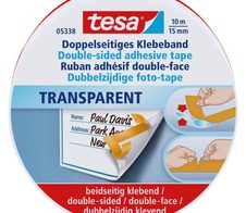 tesa doppelseitiges Klebeband 15 mm  x 10 m transparent