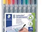 STAEDTLER Lumocolor Folienstifte-Set 1.0 mm Mehrfarbig