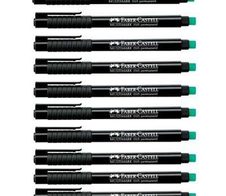 FABER-CASTELL Multimark 1513 F permanent Folienstifte 0.6 mm Schwarz