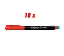 FABER-CASTELL Multimark 1513 F permanent Folienstifte 0.6 mm Rot