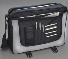 LIGHTPAK Umhängetasche WAVE 40,0 x 10,0 x 31,0 cm schwarz/grau