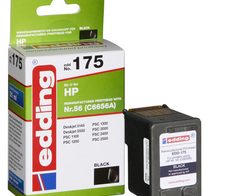 edding Druckerpatrone EDD-175 schwarz kompatibel zu HP 56 (C6656AE)