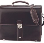 Alassio Aktentasche MONACO dunkelbraun bis 38,1 cm (15 Zoll)