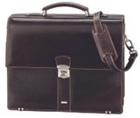 Alassio Aktentasche MONACO dunkelbraun bis 38,1 cm (15 Zoll)