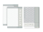 Dyckhoff Geschirrtücher Home & Kitchen 50,0 x 70,0 cm grau