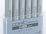 COPIC® Sketch 12er Grau Set CG Layoutmarker-Set 1.0 + 6.0 mm Mehrfarbig