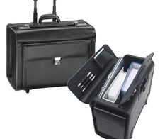 Alassio Pilotenkoffer SILVANA schwarz bis 43,2 cm (17 Zoll)