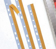 Probeco Heftstreifen, selbstklebend  für DIN A4 transparent