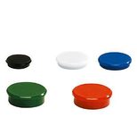 Magnete Ø 2,4 x 0,63 je 2x schwarz, weiß, blau, rot, grün