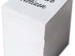 Notizzettel 9.7 cm  x 9.7 cm weiß
