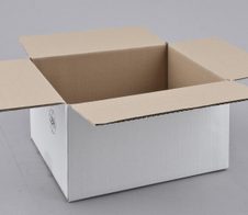 Nestler Wellpapp-Faltkartons 1-wellig weiß 30,0 x 23,0 x 15,0 cm