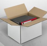 Nestler Wellpapp-Faltkartons 2-wellig weiß 43,0 x 31,0 x 25,0 cm
