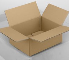 Nestler Wellpapp-Faltkartons 2-wellig braun 43,0 x 31,0 x 15,0 cm