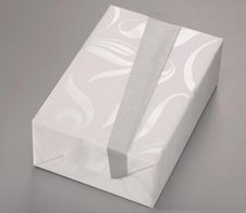 JUNG SCHÖNER VERPACKEN Geschenkpapier 50 cm  x 20 m silber/weiß