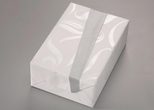 JUNG SCHÖNER VERPACKEN Geschenkpapier 50 cm x 20 m silber/weiß