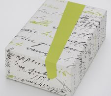 JUNG SCHÖNER VERPACKEN Geschenkpapier 50 cm  x 20 m weiß/hellgrün