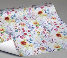 JUNG SCHÖNER VERPACKEN Geschenkpapier 50 cm  x 20 m weiß/gelb/grün/blau