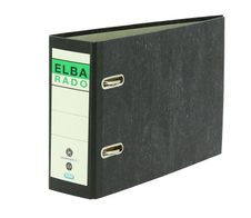 ELBA Ordner Rückenbreite 7.5 cm DIN A5 quer Karton schwarz marmoriert