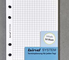 bind Ringbuch-Ergänzungsblätter DIN A6, 50 Blatt