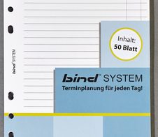 bind Ringbuch-Ergänzungsblätter DIN A5, 50 Blatt
