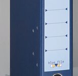 bluefile Ordner Rückenbreite 8 cm DIN A4 Karton dunkelblau