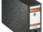 bene Ordner Rückenbreite 7.5 cm DIN A5 quer Karton schwarz marmoriert