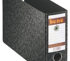 bene Ordner Rückenbreite 7.5 cm DIN A5 quer Karton schwarz marmoriert