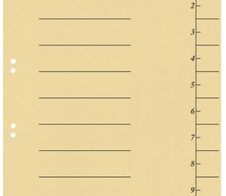 bene Trennblätter DIN A4 250 g/m² gelb