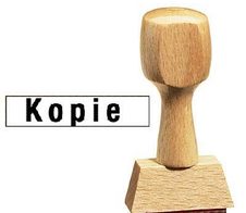 Textstempel "KOPIE"