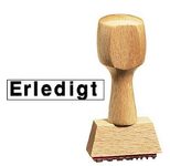 Textstempel "ERLEDIGT"