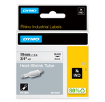 DYMO® Original IND-Heißschrumpfschlauch für Rhino, Polyolefin - schwarz auf weiss