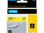 DYMO® Original IND-Heißschrumpfschlauch für Rhino, Polyolefin, schwarz auf gelb