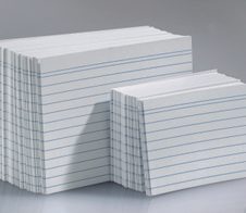 HAN Karteikarten DIN A8 liniert weiß