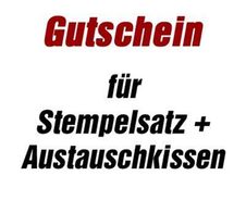 trodat Gutschein für Stempelsatz + Austauschkissen für 5430 ohne Logo