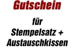 trodat Gutschein für Stempelsatz + Austauschkissen für 5206 mit Logo