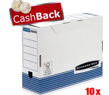 Bankers Box Archivboxen für Ordner 10,8 x 26,5 x 32,7 cm