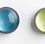 Zeller Magnete Ø 2,5 x 1,5 je 1x rot, orange, grün, blau