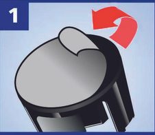 tesa Tischabroller schwarz