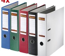 bene No1 POWER Ordner farbsortiert Kunststoff 8,0 cm DIN A4