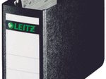 LEITZ Ordner Rückenbreite 7.8 cm DIN A6 quer Karton schwarz marmoriert