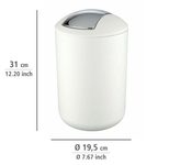 WENKO Kosmetikeimer 6,5 l weiß