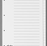 dots Ordnerregister Vollformat blanko DIN A4