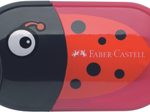 FABER-CASTELL Dosenspitzer doppelt schwarz/rot
