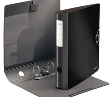 LEITZ Ordner Rückenbreite 6.5 cm DIN A4 Kunststoff schwarz