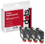 dots Druckerpatronen kompatibel zu EPSON T1636XL, 4er-Set schwarz, cyan, magenta, gelb