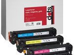 dots Toner kompatibel zu HP 3x 305A (CF370AM), 3er-Set cyan, magenta, gelb