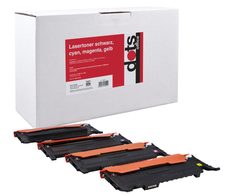 dots Toner kompatibel zu SAMSUNG CLT-P4072c (SU382A), 4er-Set schwarz, cyan, magenta, gelb